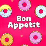 7127786 Нагрудник детский «Пончики», на липучке, с карманом