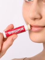 "Вишневый Набор" Натуральные бальзамы для губ с пчелиным воском 4 шт.