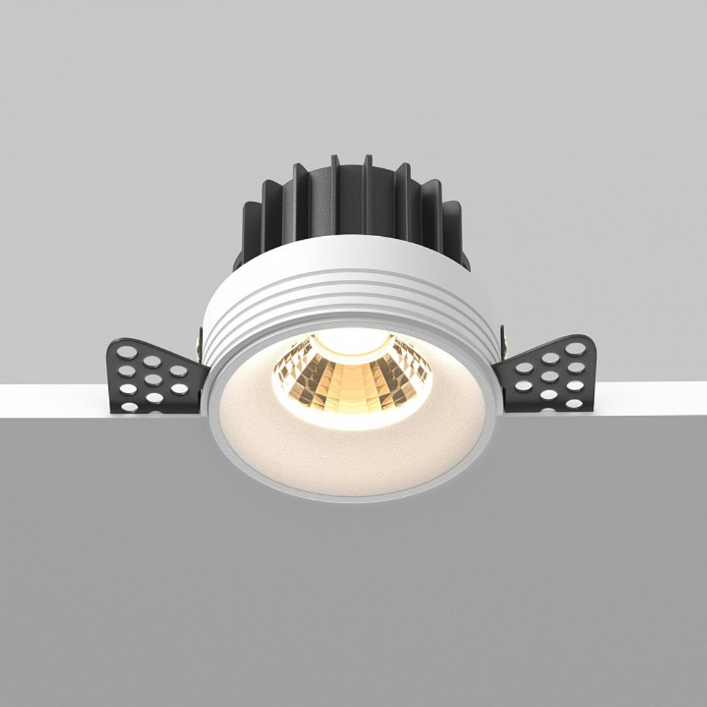 Встраиваемый светильник Maytoni Technical Round DL058-12W2.7K-TRS-W