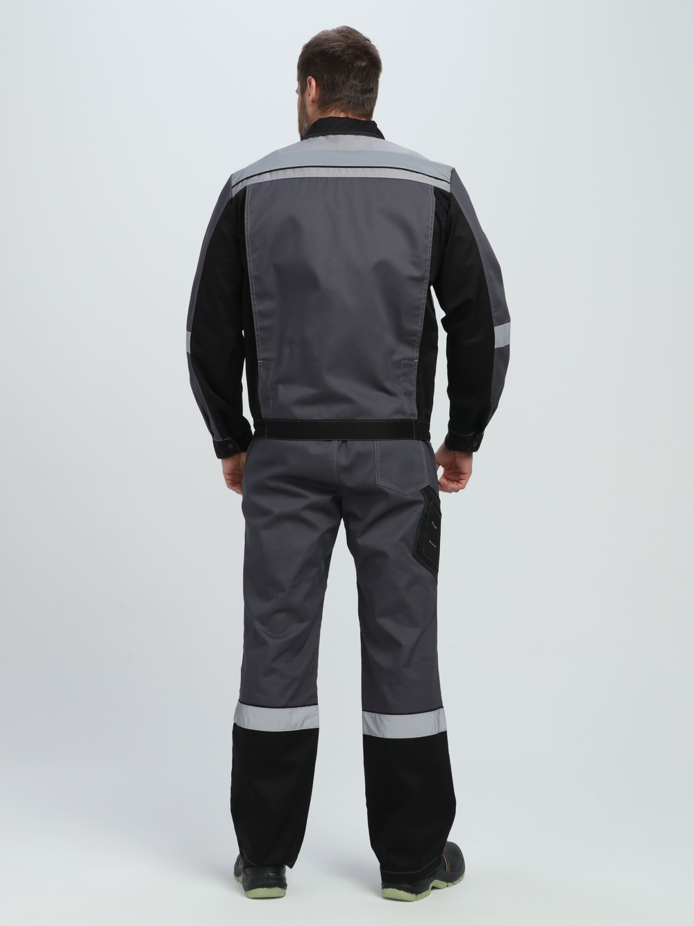 Костюм Вивантек-2 СОП У. (тк.Смесовая,240) п/к, т.серый/черный/св.серый