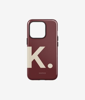 Чехол LETTERS для iPhone | Бордовый