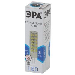 Лампа светодиодная ЭРА STD LED JC-7W-220V-CER-840-G4 7Вт керамика капсула нейтральный белый свет G4 | Лампы cветодиодные Капсульные (G4, G9)