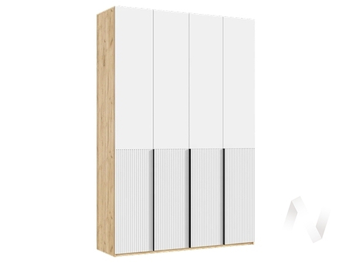 Шкаф 4-х ств.(1600) Марвэл (дуб крафт/браш вайт)