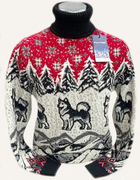 Pulltonic из шерсти и кашемира"Милые Лайки". 50-56 размеры.