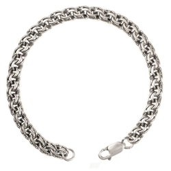 Мужской браслет из серебра бисмарк 5011210