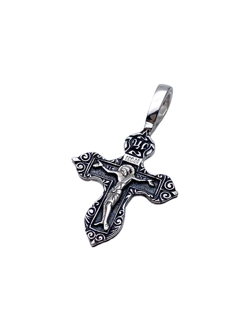 Крест из серебра/Чернение