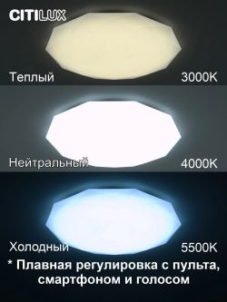 Citilux Астрон CL733900G RGB Люстра светодиодная с пультом