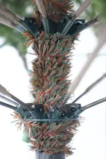 Елка с гирляндой встроенной 2в1 «Meribel» (Литая хвоя) 210 см / 2,1 м