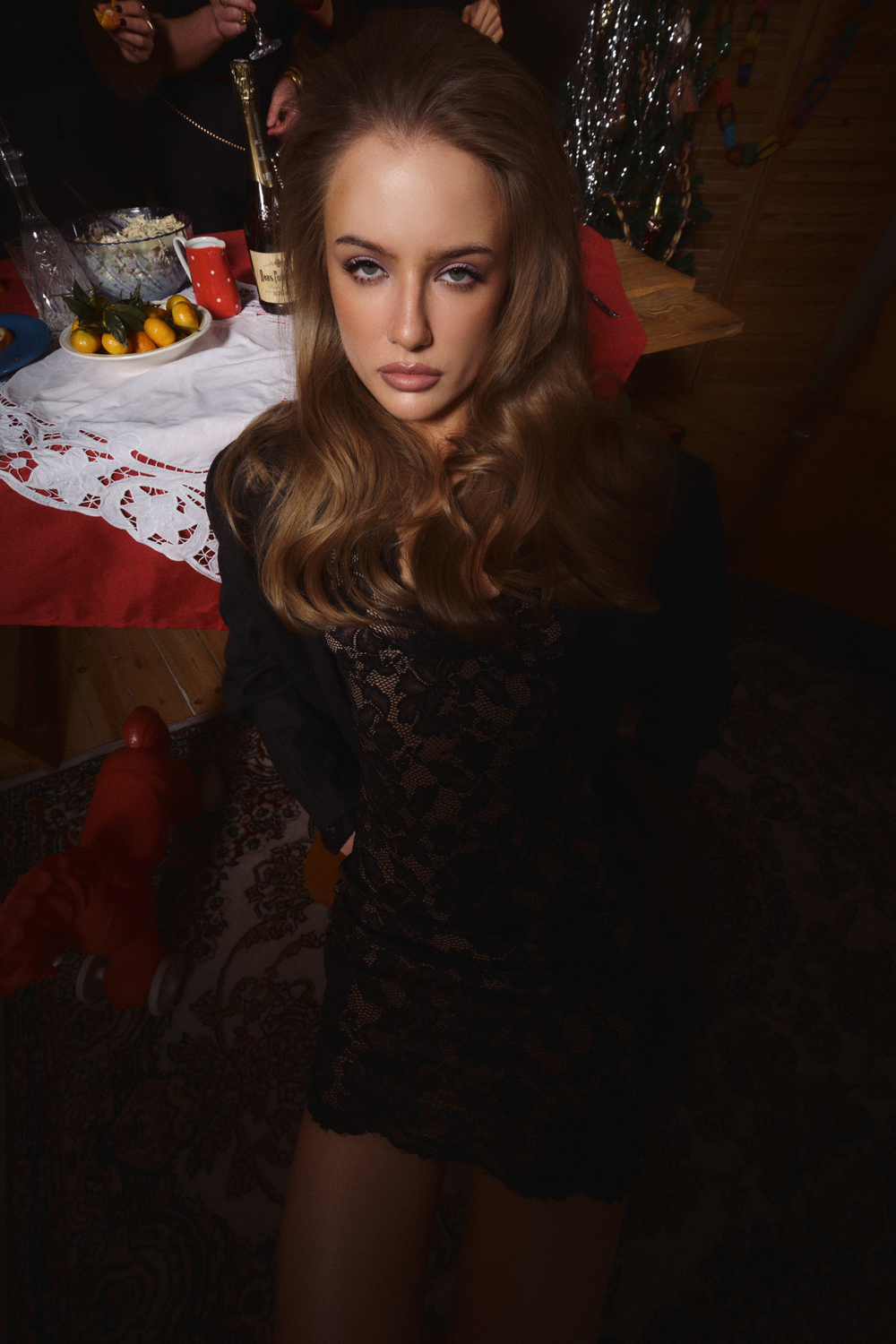 Платье SEXY LACE DRESS | Черный