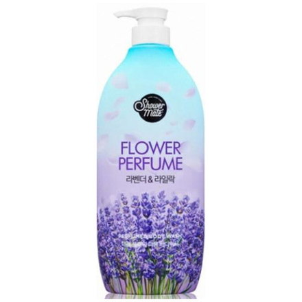 KeraSys Гель для душа «лаванда» Shower mate flower perfume purple flower  900мл.