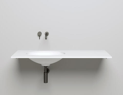 Раковина каменная встраиваемая снизу матовая 55x40 Salini MAREA 1802211M