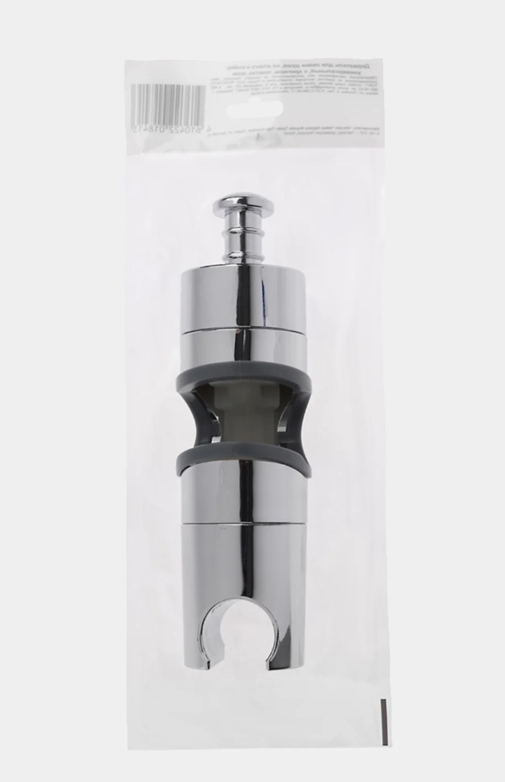 Держатель для лейки душа на штангу и стойку, универсальный, с крючком