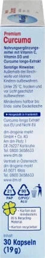 Premium Curcuma Kapseln, 30 St., 19 g