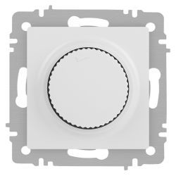 Светорегулятор Intro Accent 6-401-01М поворотный, 600Вт 230В, IP20, СУ, белый матовый