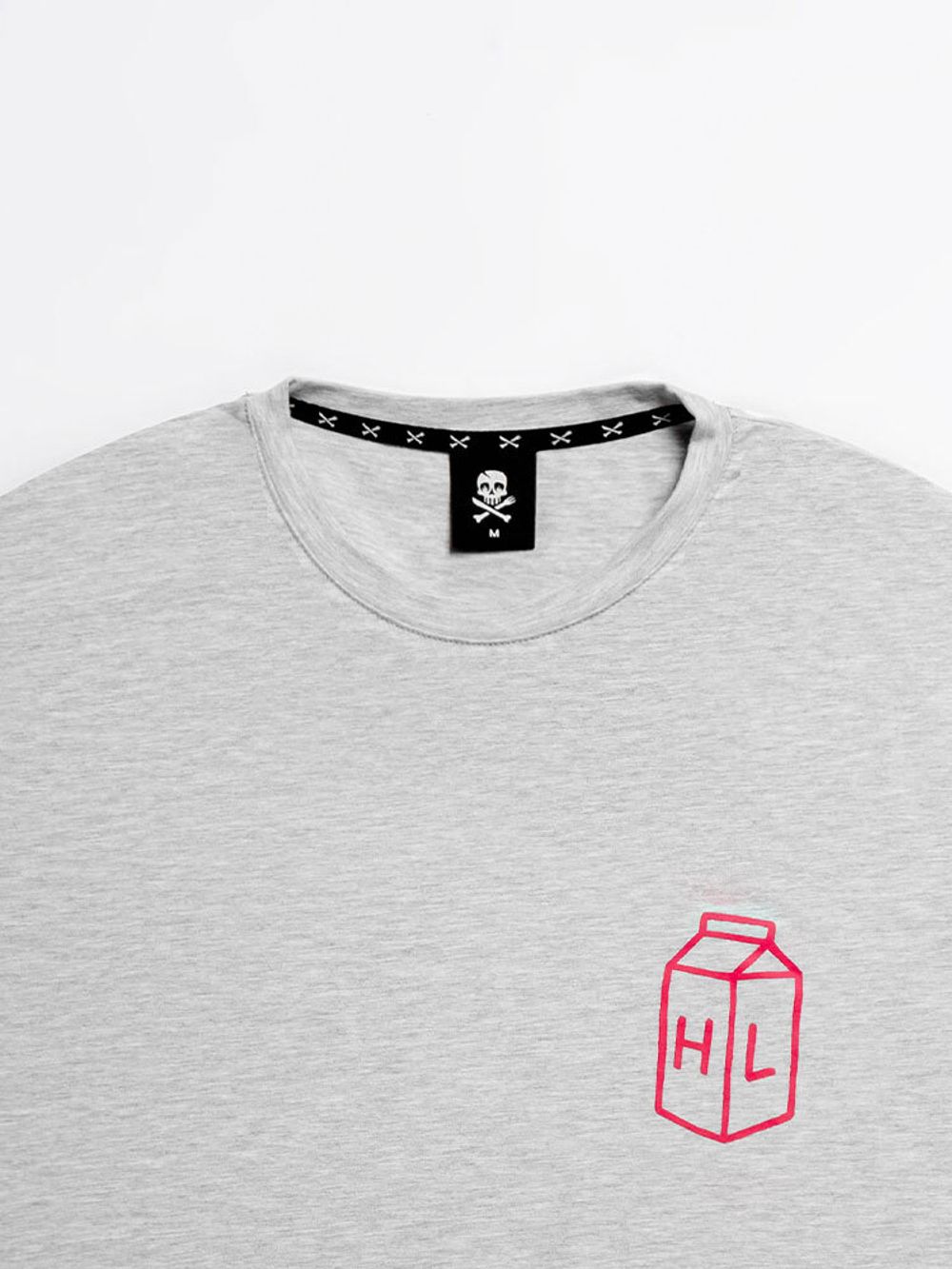 Футболка Hardlunch оверсайз Milk меланж серая