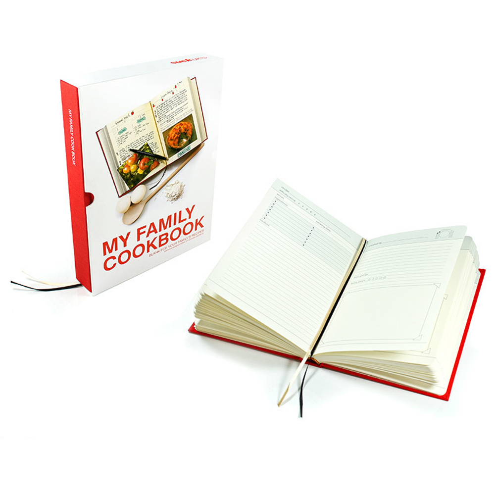 Семейная кулинарная книга my family красная
