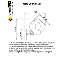 Светильник настенный (Бра) OML-93501-01