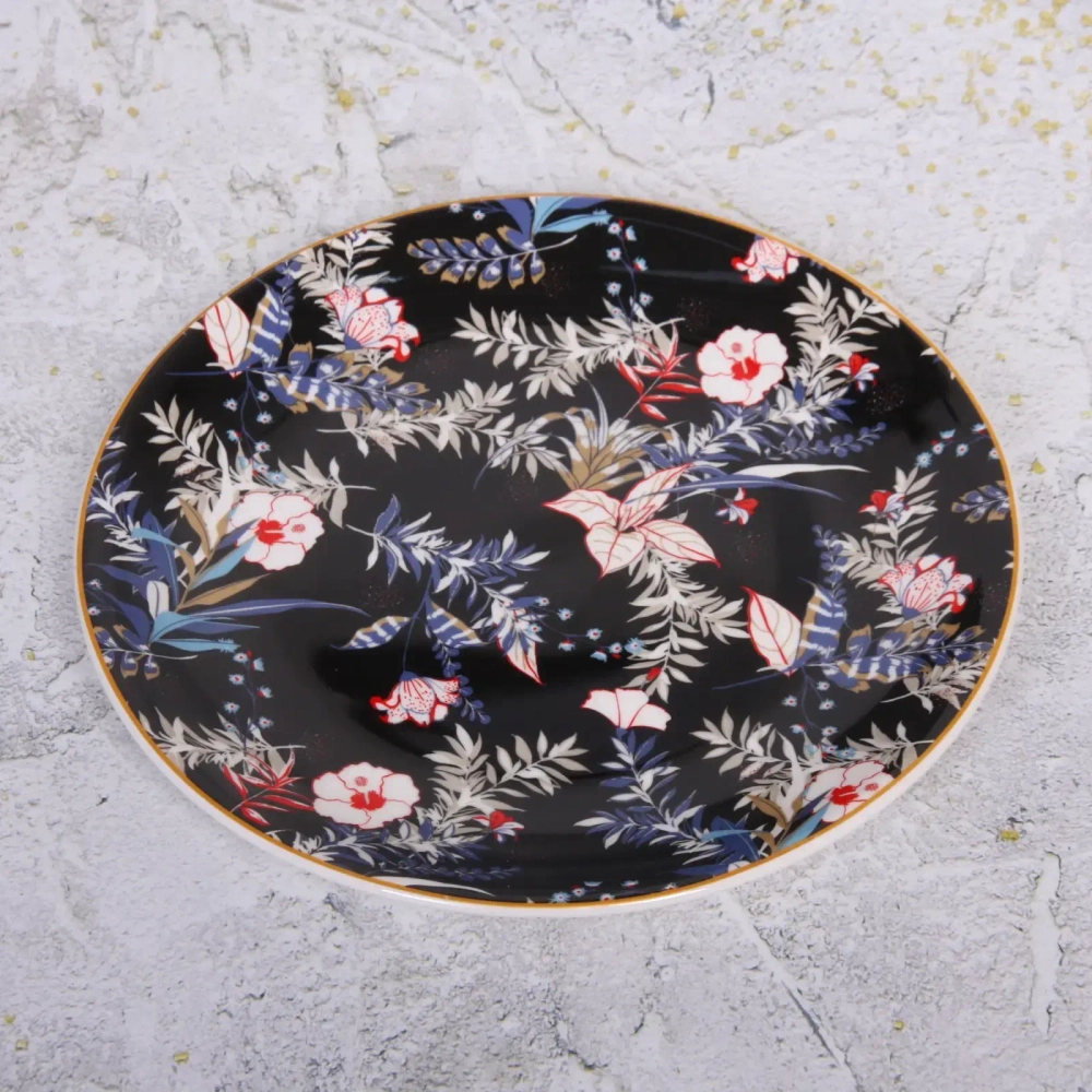 Тарелка керамическая «Paradise» 25см, черная