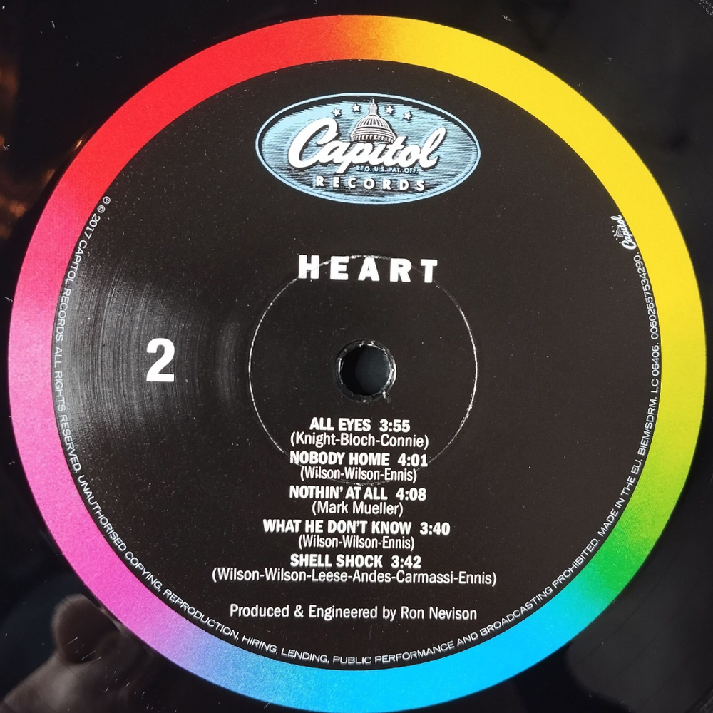 Винтажная виниловая пластинка LP Heart (EU 2017)