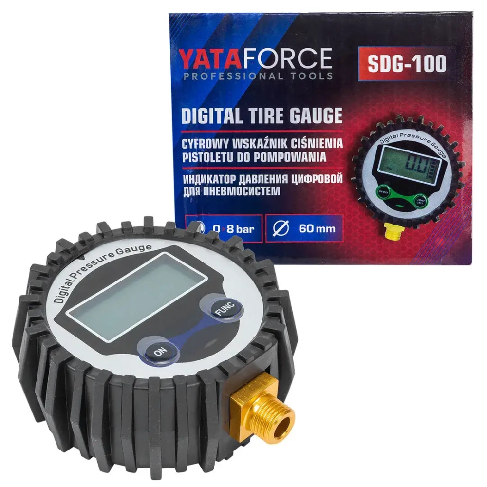 Манометр цифровой для пневмосистем YATAFORCE YF-SDG-100