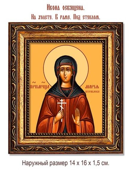 Мария Журавлева преподобномученица. Икона на холсте.