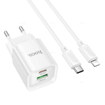 Зарядное устройство для Lightning Hoco C147A PD20W+QC3.0 (white)