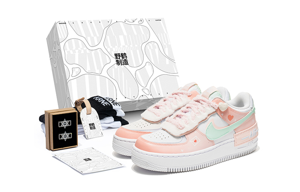 Кроссовки Nike Air Force 1 Shadow "Atmosphere" (Женская размерная сетка)