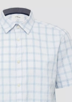 Рубашка с коротким рукавом в клетку и нагрудным карманом s.Oliver