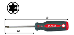 Отвертка Torx с отверстием TH10*100мм, Hans, 0450TH10