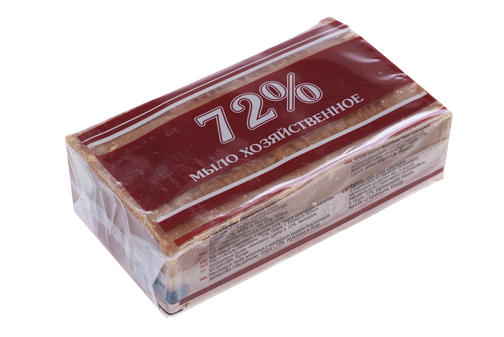 Мыло хозяйственное Традиционное 72% 150г Меридиан флоу-пак
