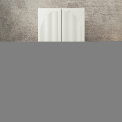 Шкаф Агератум МДФ двухсекционный Лайн керамика (0,27) А10032 матовая - Дуб Сонома 3025  90*60*240