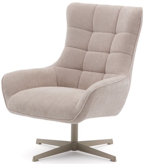 Jaspe Вращающееся кресло бежевого цвета с серой отделкой металла Испания 