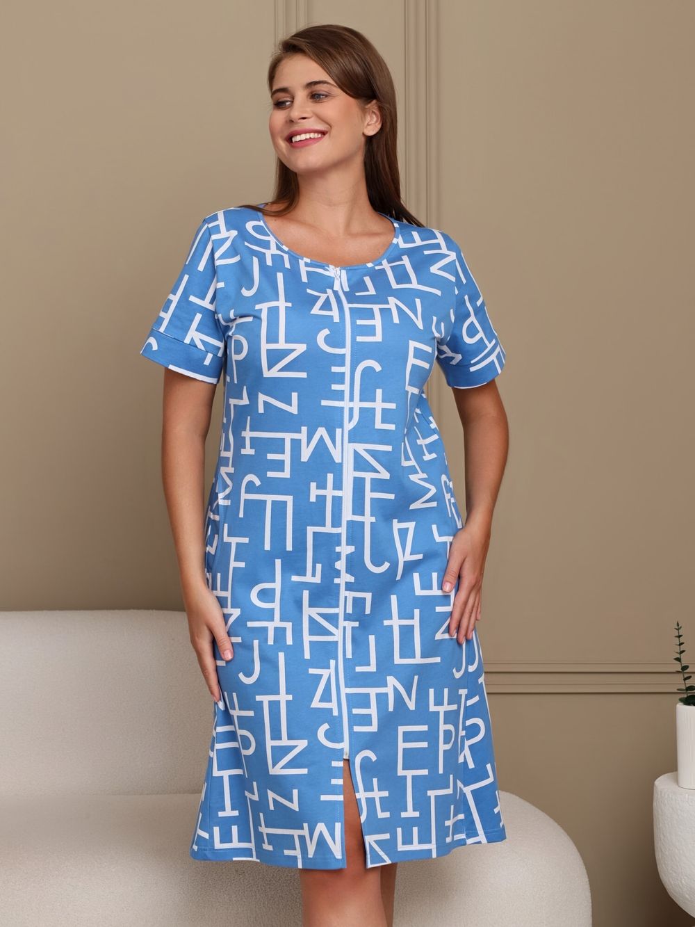 Халат Мотивы Виотекс ГОЛУБОЙ