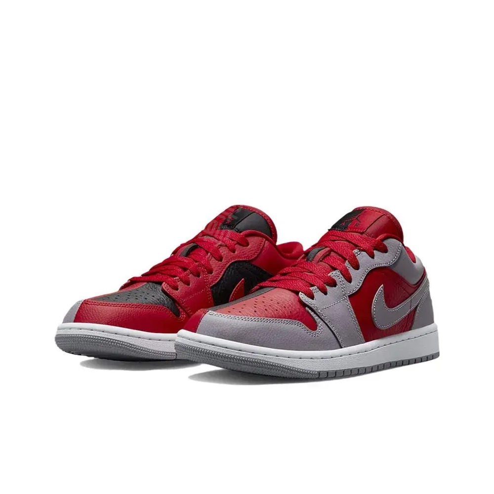 Женские кроссовки Air Jordan 1 Low SE 'Split - Gym Red Cement Grey' DR0502-600