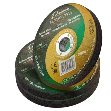 Круг отрезной по металлу 125x1x22,2мм(30шт к-т) RockFORCE RF-CW705 PREMIUM[30шт к-т]