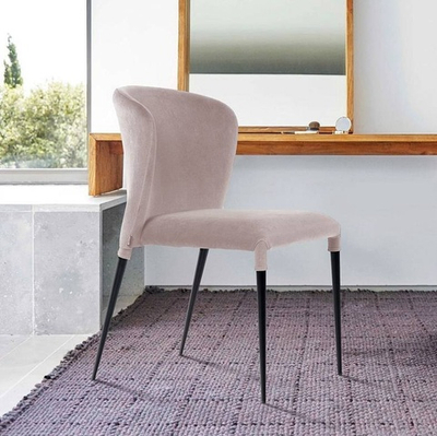 Стул Albert штабелируемый в пепельно-бежевом велюре 25