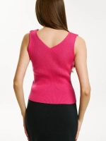 Топ вязаный, майка в рубчик