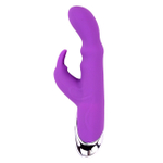 Вибратор с клиторальным стимулятором Kiss Bunny, фиолетовый (Цвет: фиолетовый)
