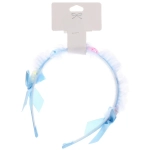 Ободок для волос детский «БАМБИ БУМ», цветочки, цвет розовый, лавандовый и голубой, 1.5см