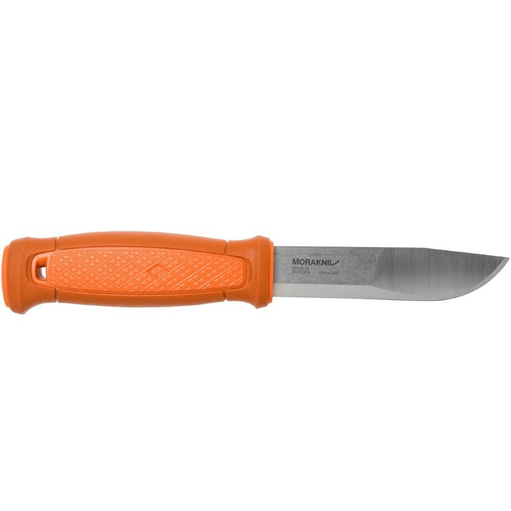 Нож Morakniv Kansbol, нержавеющая сталь, прорезиненная ручка, цвет оранжевый, ножны c огнивом