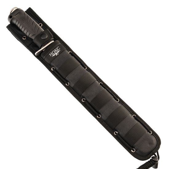 Походный нож-мачете НОКС "Бебут" 832-188821 - черная рукоять, клинок сатин