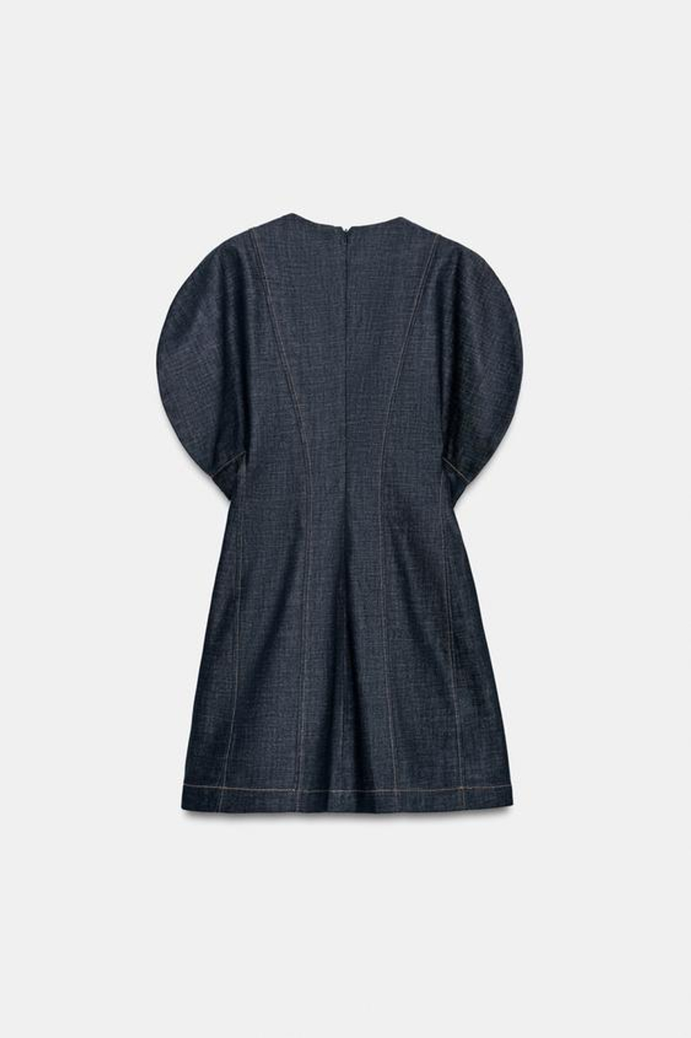 ZARA ДЖИНСОВОЕ ПЛАТЬЕ — ZW COLLECTION, СИНИЙ
