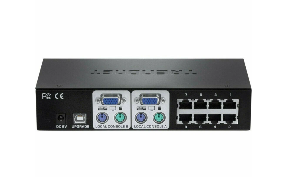 KVM-переключатель TRENDnet TK-CAT508, 8 портов, до 30 метров, 1600х1200