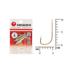 Крючок одинарный HIGASHI Sode ringed #3 Gold