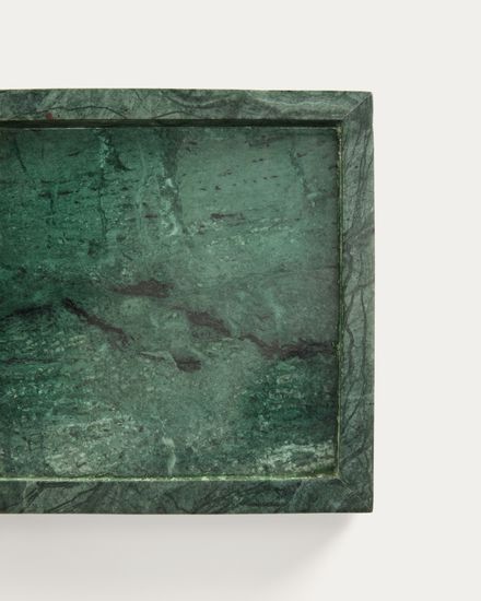Поднос Serela из зеленого мрамора 18 x 18 см