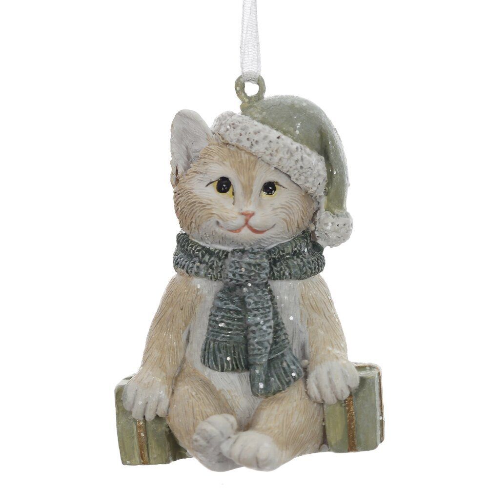 GAEM Фигурка декоративная подвесная "Котёнок", L4,5 W4,5 H7 см, 2в.