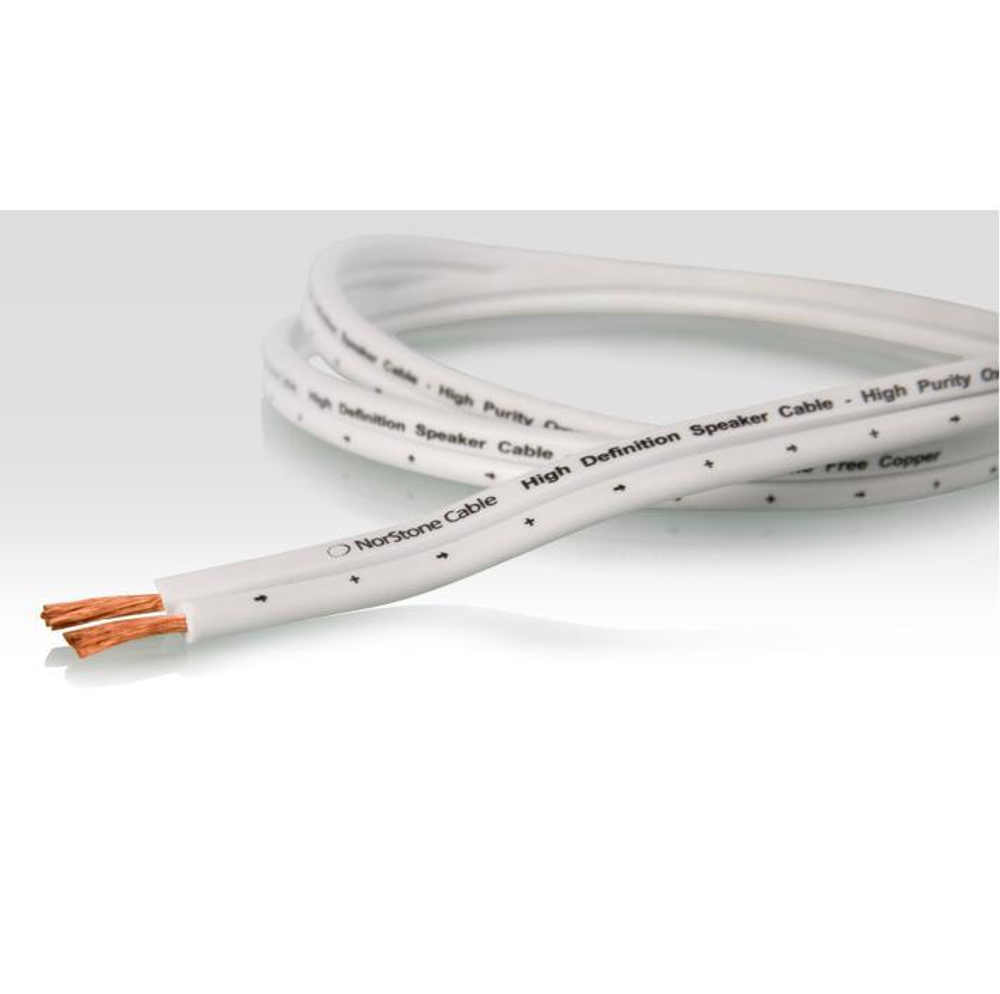 NorStone Classic White W250-100, акуст.кабель, сечение 2х2,5мм², OFC, белая изол.,100 м. NORW250100