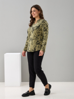 Блузка БЛк-073/хаки-лица