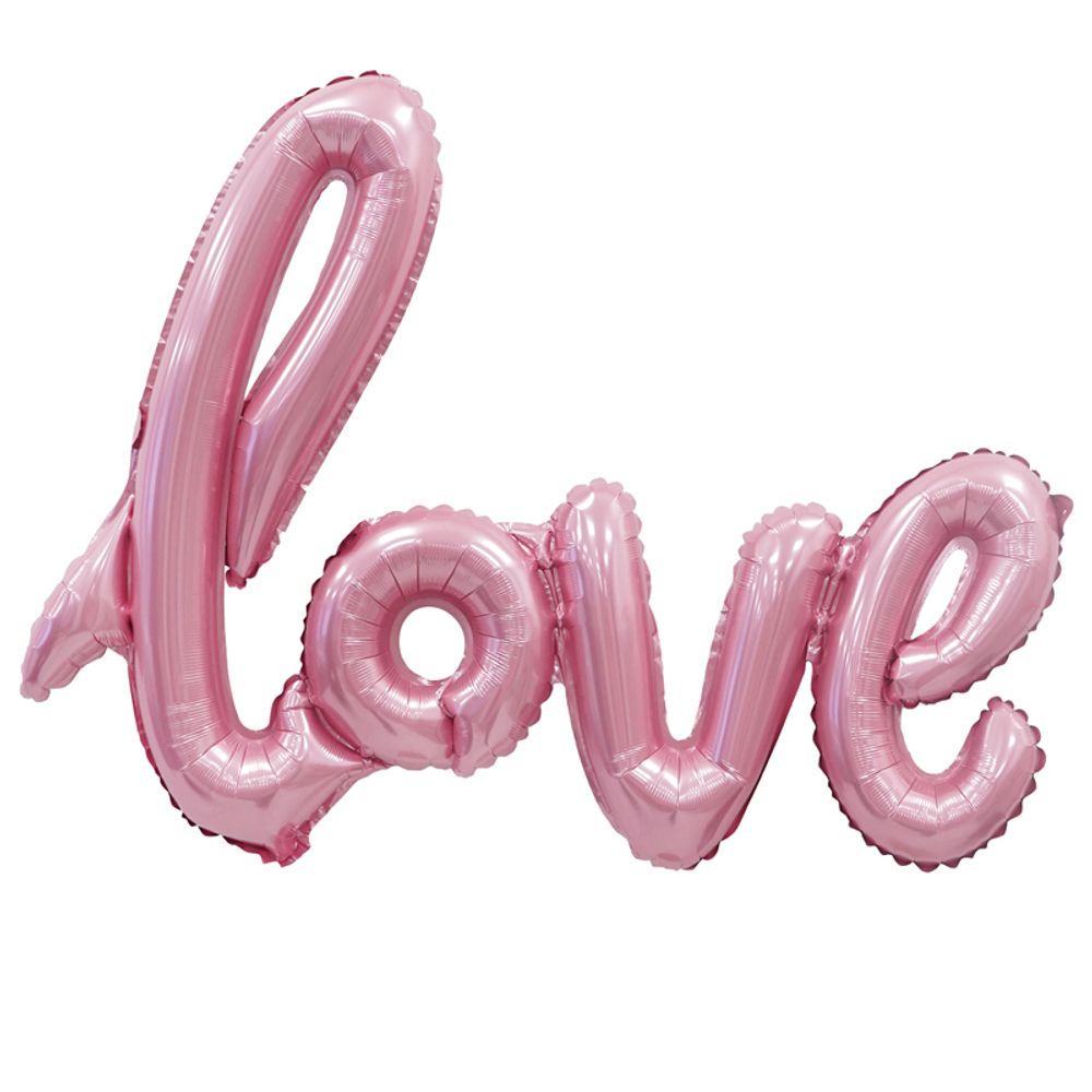 К 39 Надпись &quot;LOVE&quot; розовый в упаковке / Love Pink / 1 шт.