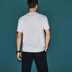 Футболка мужская теннисная Lacoste Men’s SPORT Regular Fit Ultra Dry Performance T-Shirt - grey melange